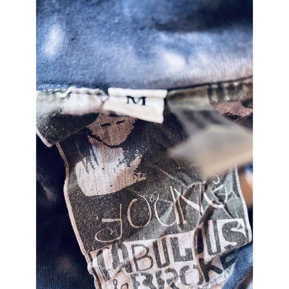 YFB Young Fabulous & Broke Sweatshirt Pink/Blue Tie Dye 1/4 Zip Back Sz M - Picture 5 of 10